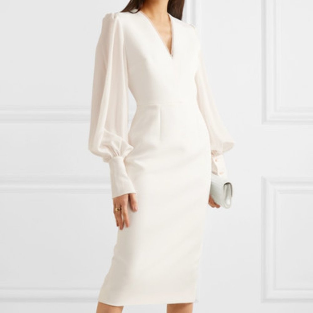 Roksanda Ilincic | Dresses | Roksanda Essi Tulletrimmed Crepe Midi Dress